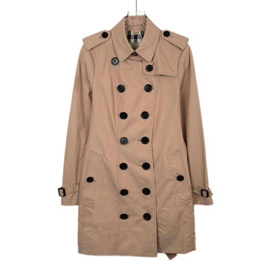 Burberry Brown Cotton Double-Breasted Trench Coat with Belt (Size 42)