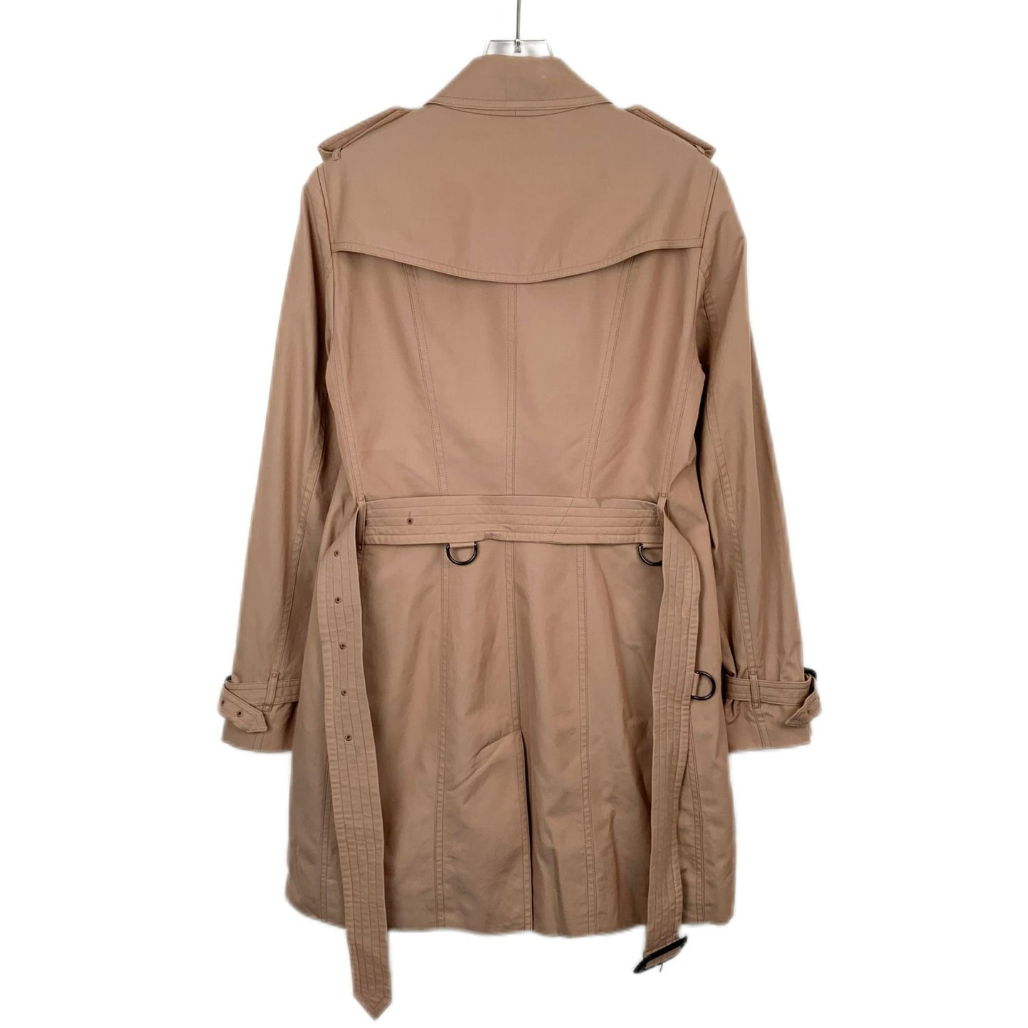 Burberry Brown Cotton Double-Breasted Trench Coat with Belt (Size 42)