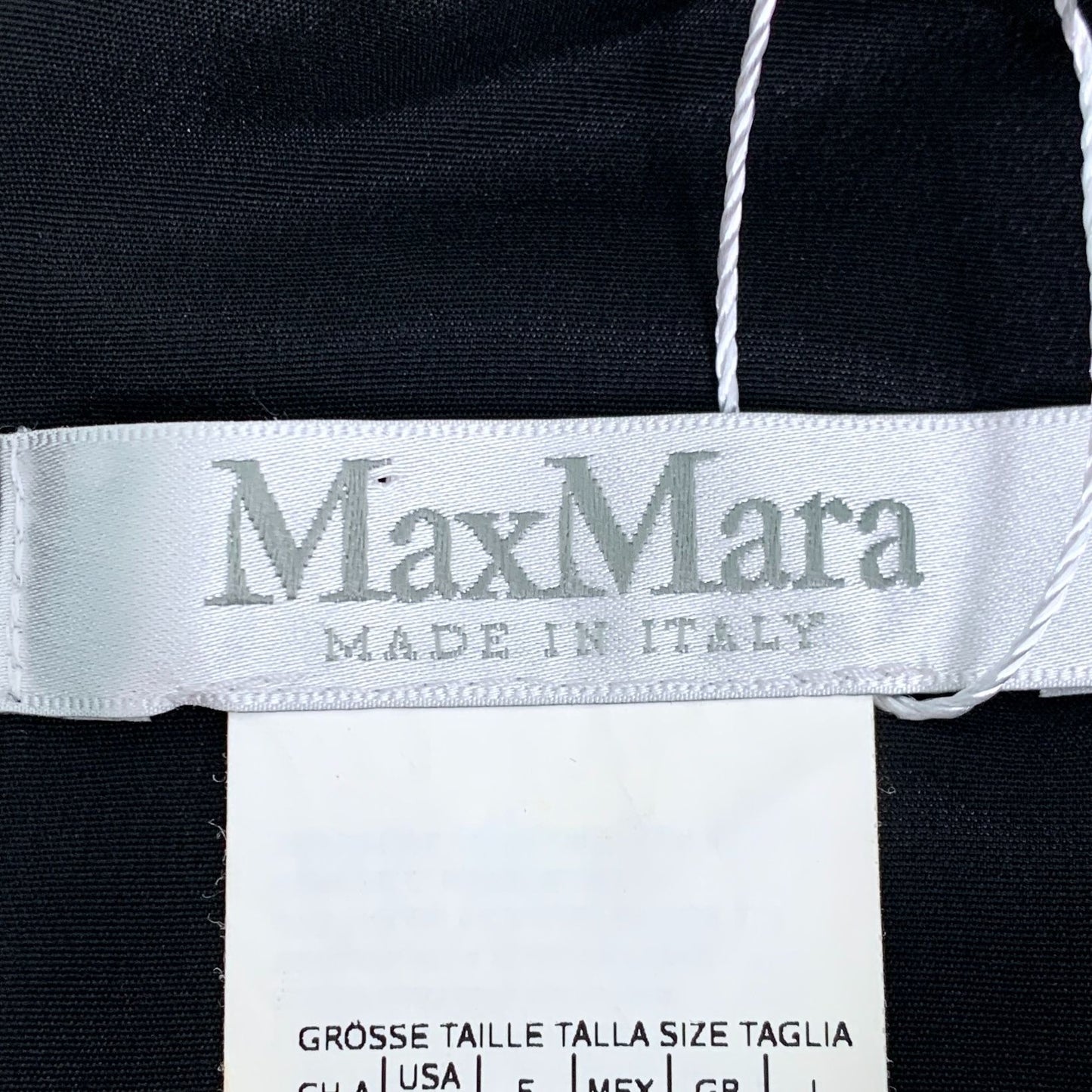 MaxMara Made In Italy Wool Blend Sleeveless Black Midi Dress With Belt & Back Zipper Size 8 42