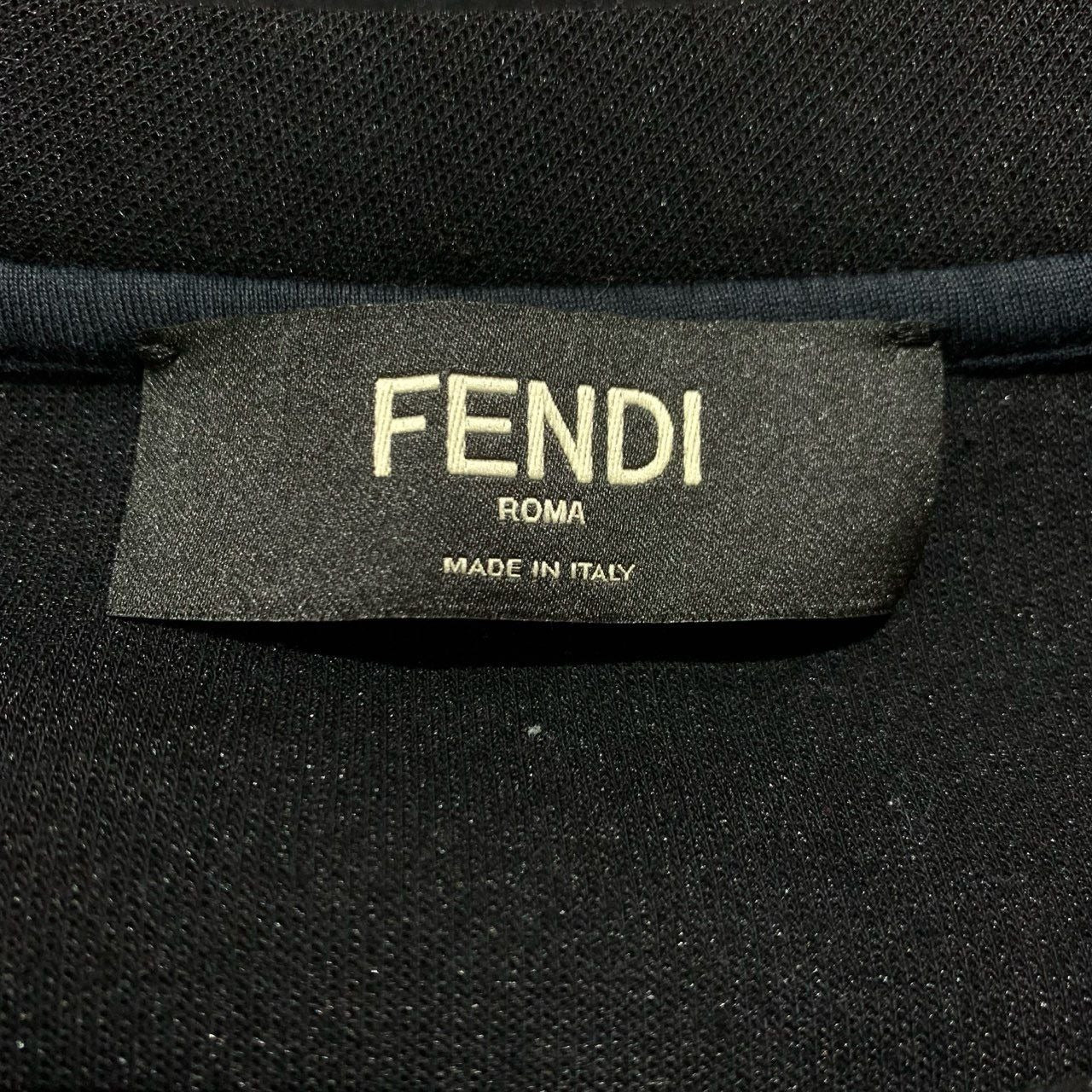 Fendi Black Sweatshirt With Monster Eyes Design XS