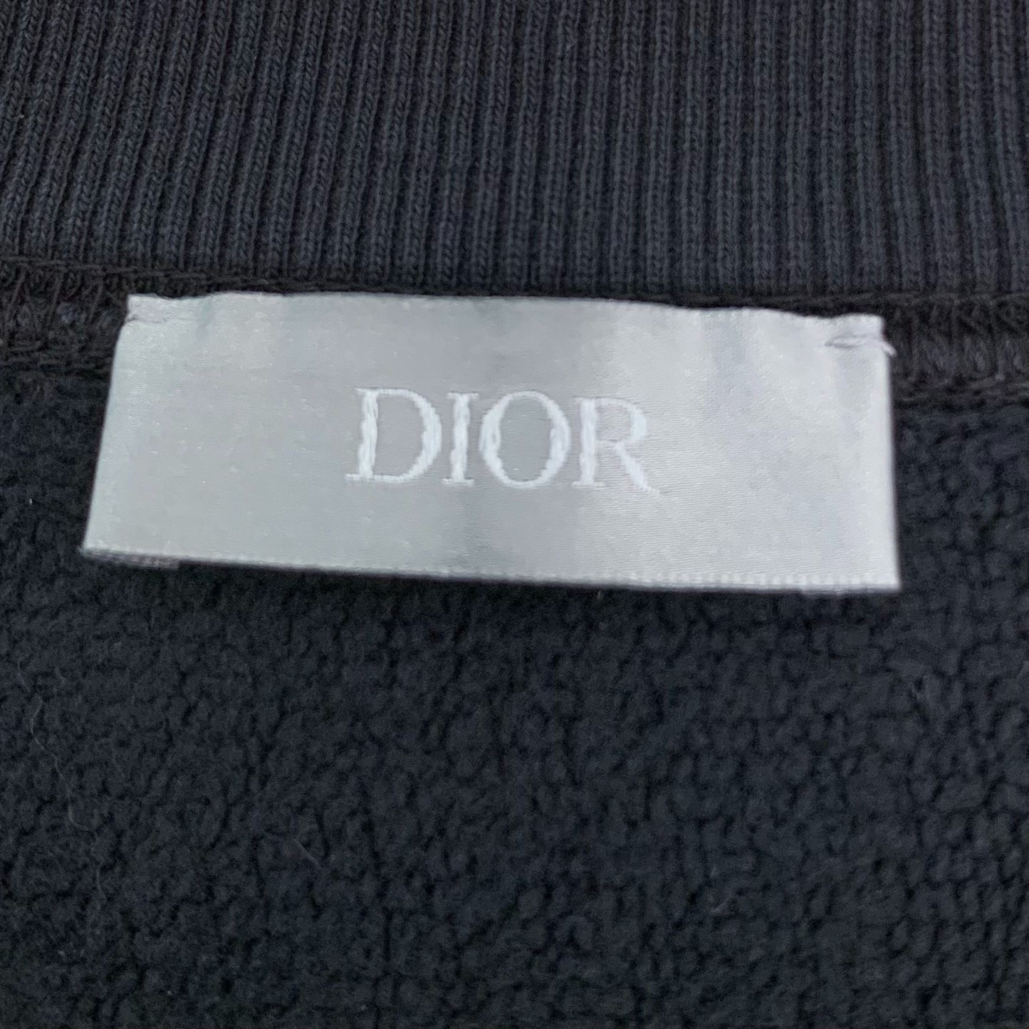 Dior Black Graphic Print Cotton Crewneck Sweatshirt (Size M)