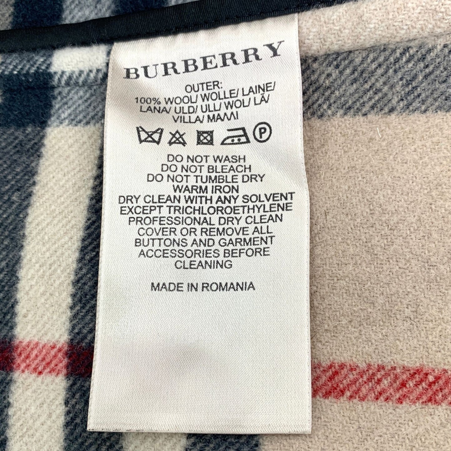 Burberry Black Wool Hooded Toggle Coat (Size XS)