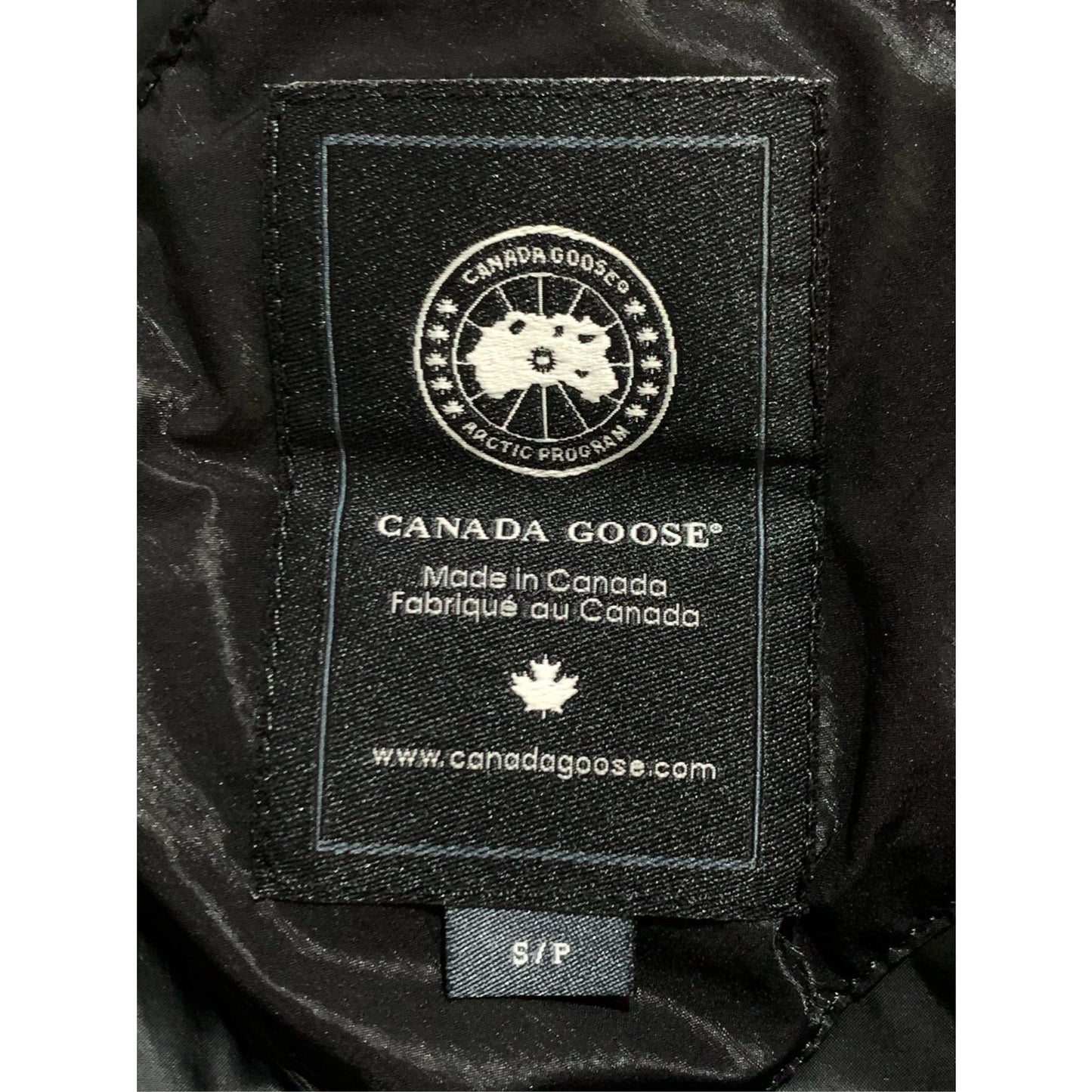 Canada Goose Black Quilted Down Jacket S